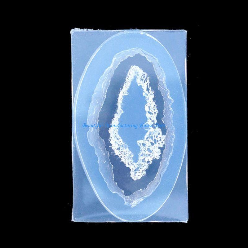 Resin Art Geode - E56a molde cluster rocha quartzo para