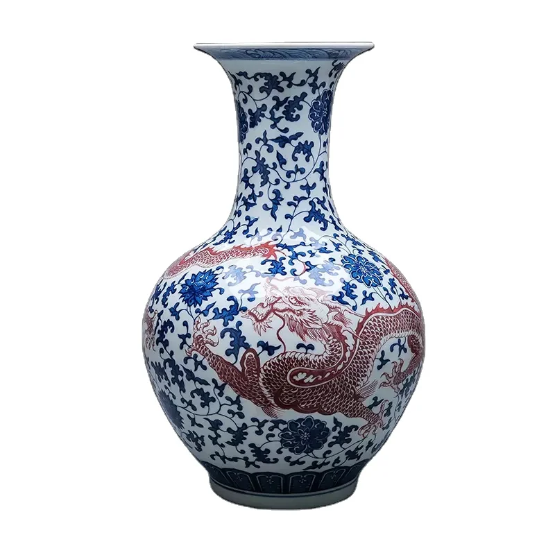 Resin Art Floor Design - Vaso de Cerâmica Antigo Chinês com