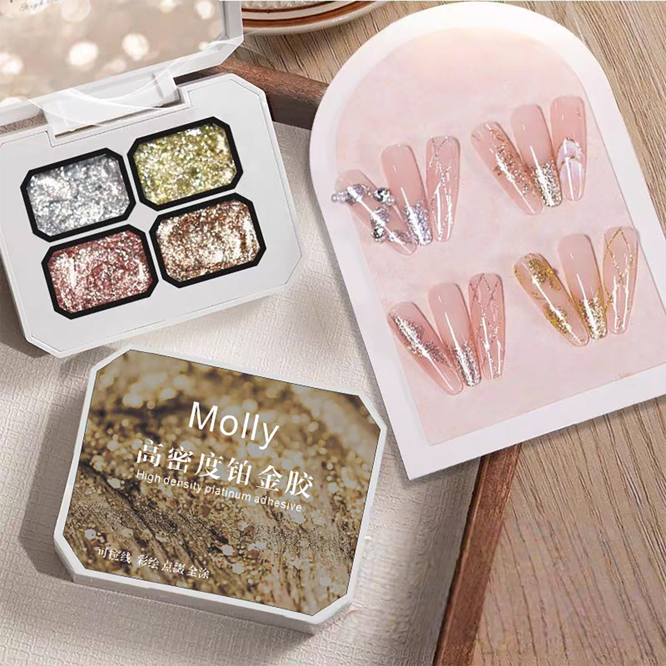 Resin Art For Rose - MIANEL Paleta de Gel para Unhas