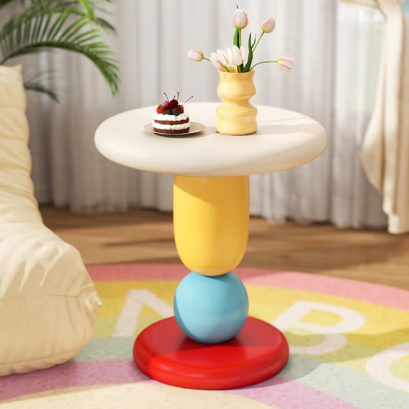 Resin Art Floor Design - Mesa de cabeceira de resina criativa