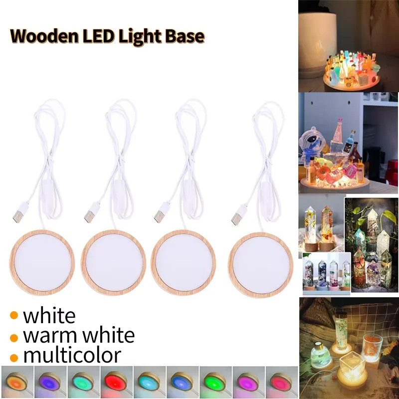 Resin Art Stand - Base de Luz Noturna LED 3D