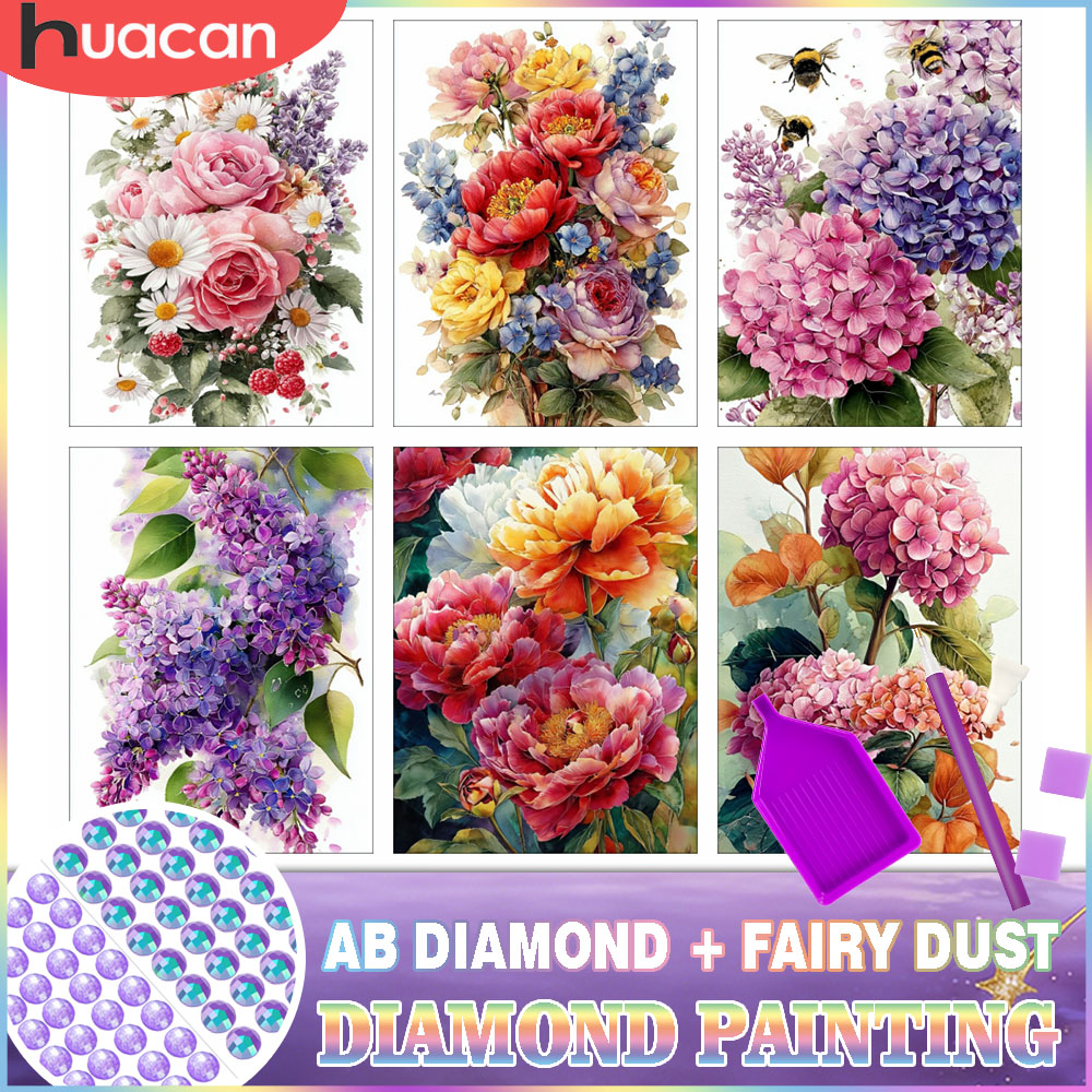 Resin Art For Rose - Kit de Pintura Diamante HUACAN: Flor