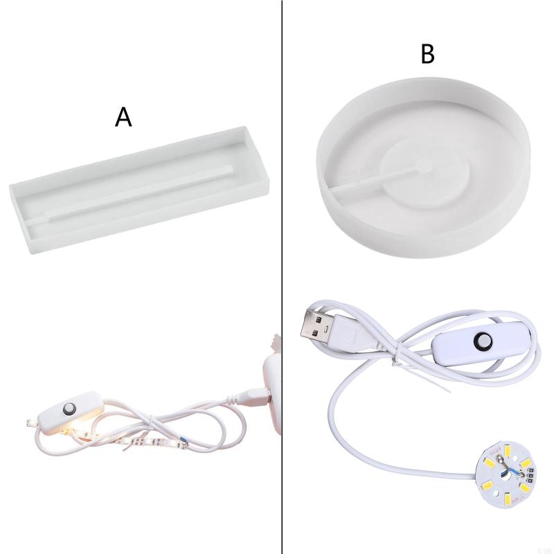 Resin Art Stand - Molde silicone R3MC com LED Light