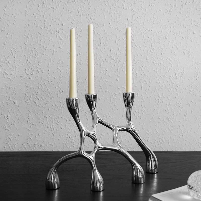 Resin Art Stand - Castiçais de arte de resina irregular