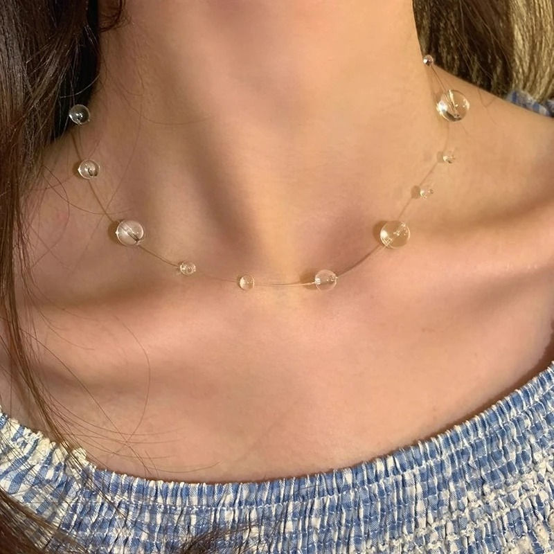 Colar de gota de água transpar - Resin Art Necklace avaliação e preço