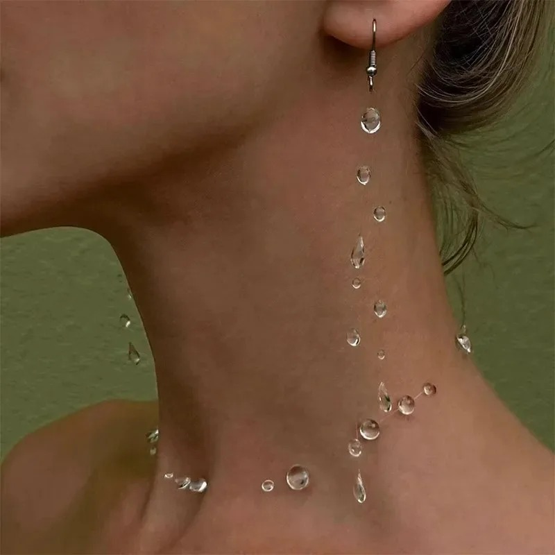 Colar de gota de água transpar - Resin Art Necklace avaliação e preço