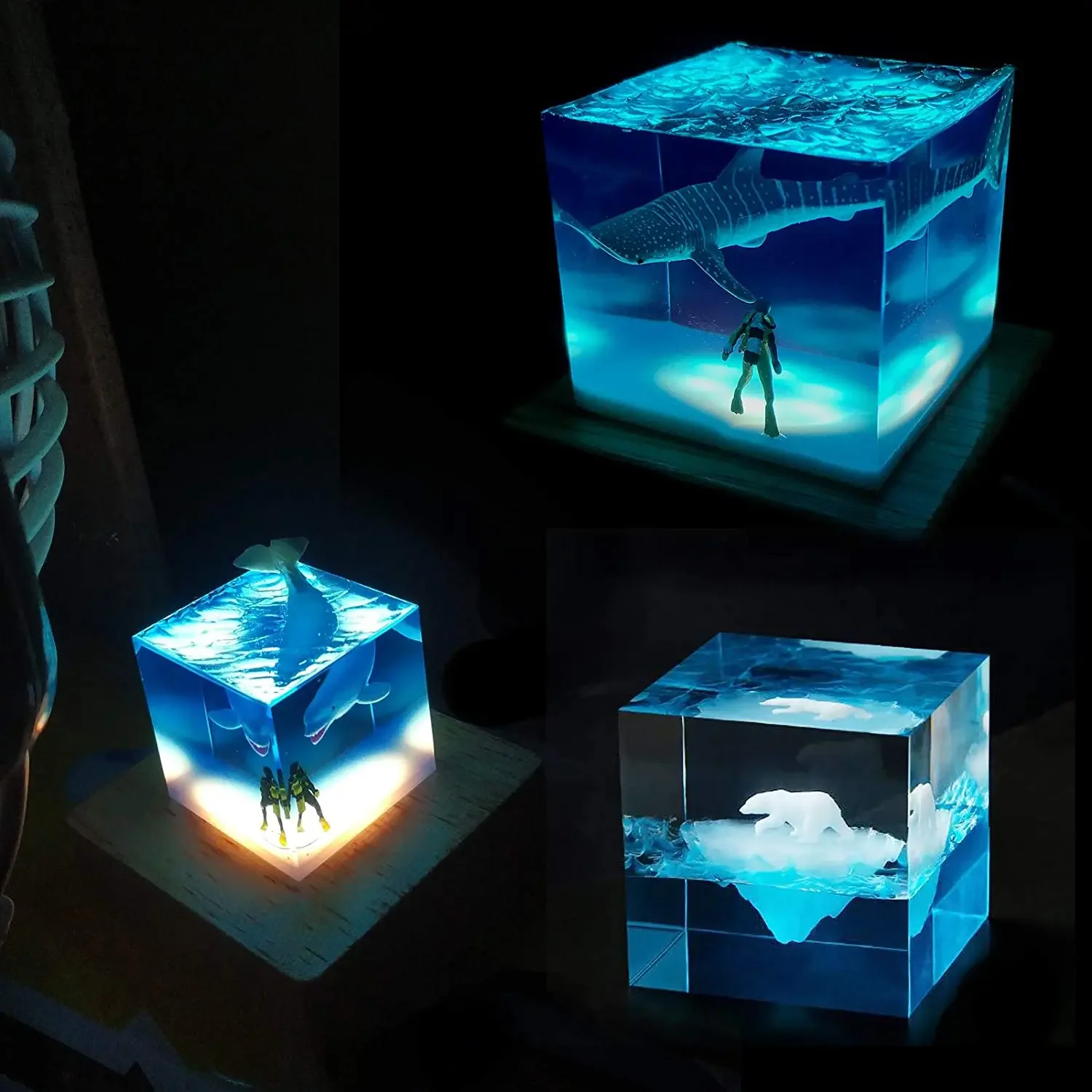 Molde de resina de luz quadrad - Resin Art Stand avaliação e preço