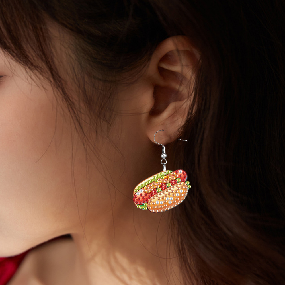 4 Pares de Brincos de Pintura  - Resin Art Earrings Kit avaliação e preço