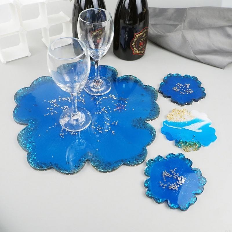 Moldes resina formato flor 5 p - Resin Art Geode avaliação e preço