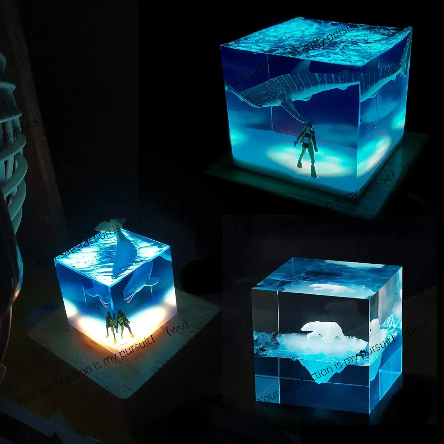 Molde de resina de luz quadrad - Resin Art Stand avaliação e preço