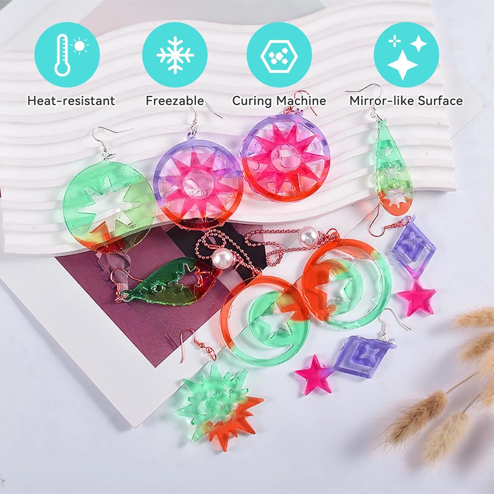 Kit de Moldes de Resina para B - Resin Art Earrings Kit avaliação e preço
