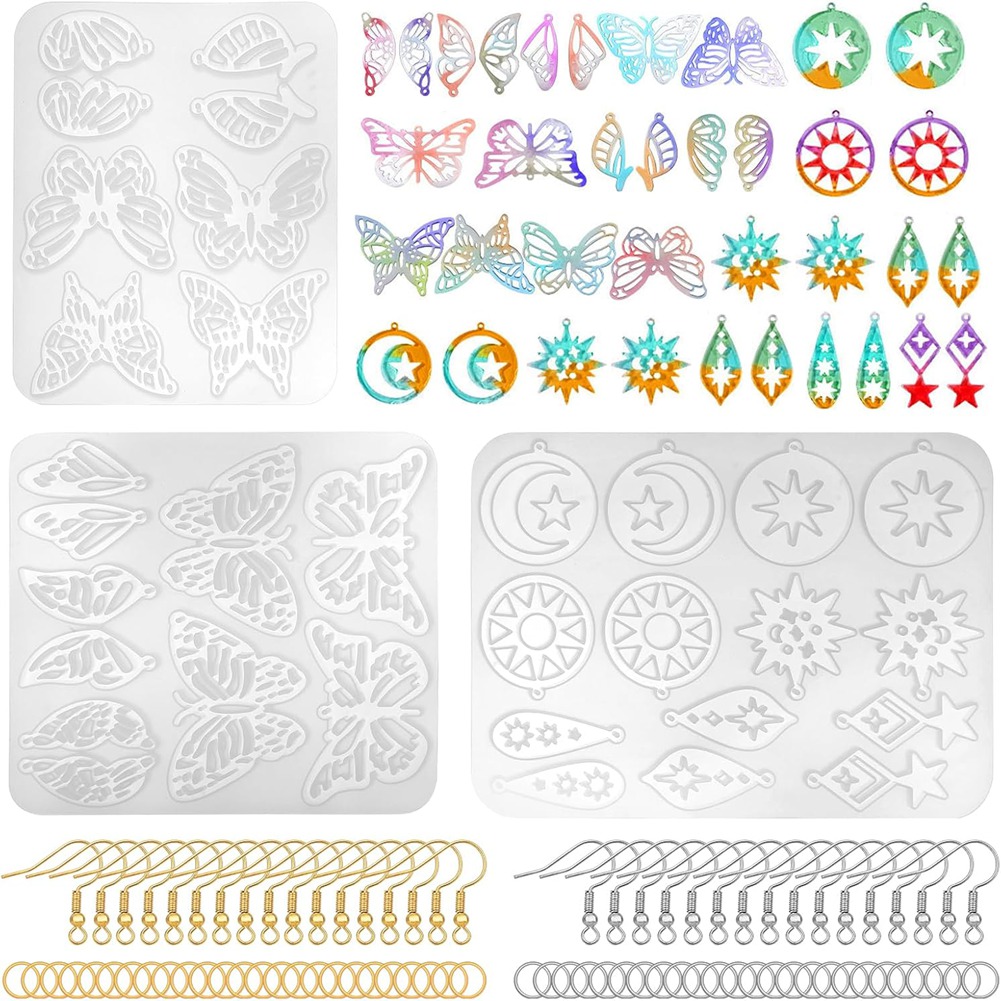 Kit de Moldes de Resina para B - Resin Art Earrings Kit avaliação e preço