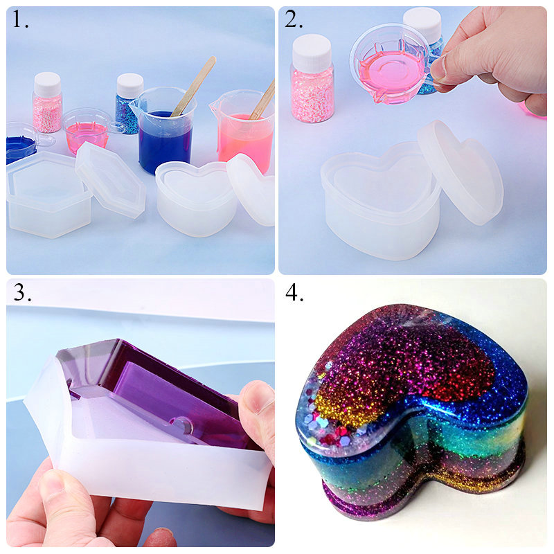 Resina de silicone moldes kit  - Resin Art Earrings Kit avaliação e preço