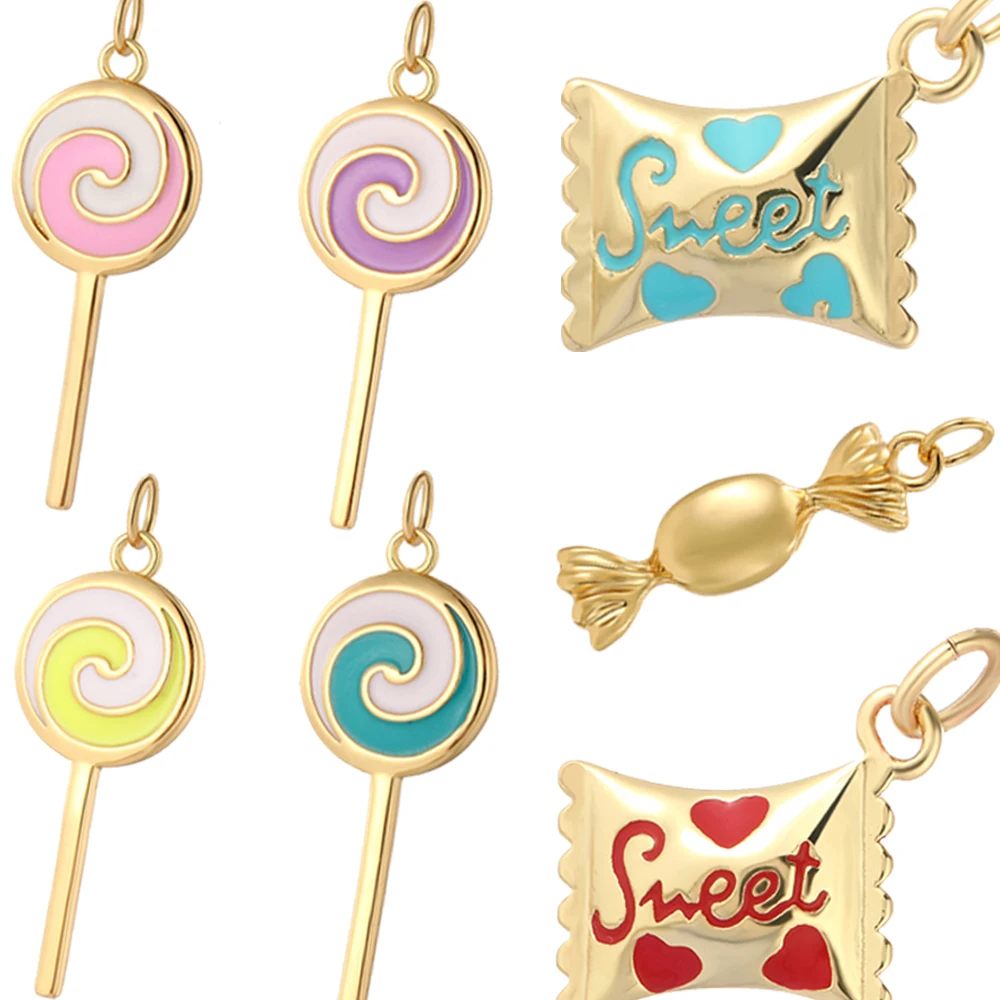 Doces Pirulito Charme Para Mul - Resin Art Necklace avaliação e preço