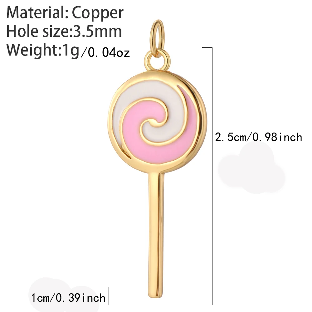 Doces Pirulito Charme Para Mul - Resin Art Necklace avaliação e preço