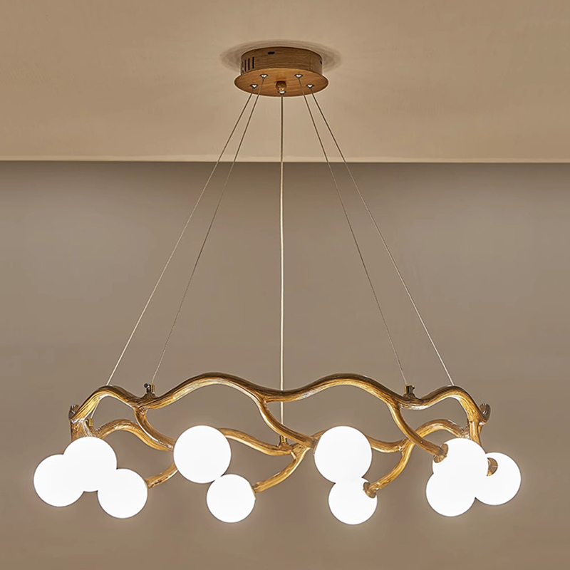Lustre moderno de madeira e vi - Resin Art On Wood avaliação e preço