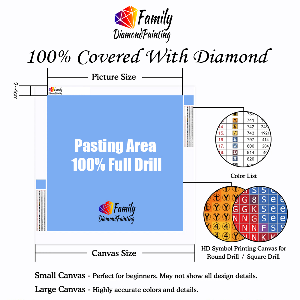 Pintura diamante família color - Resin Art Painting avaliação e preço