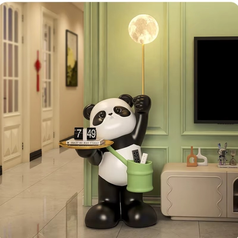 Criativo grande resina panda e - Resin Art Floor Design avaliação e preço