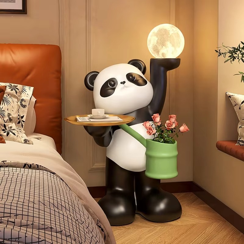 Criativo grande resina panda e - Resin Art Floor Design avaliação e preço