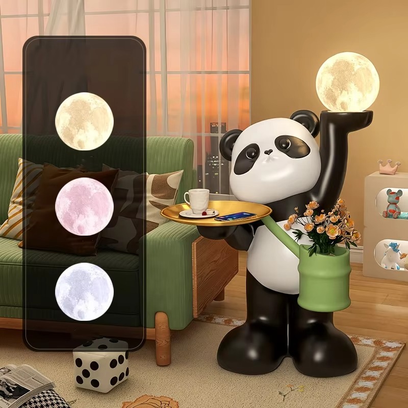 Criativo grande resina panda e - Resin Art Floor Design avaliação e preço
