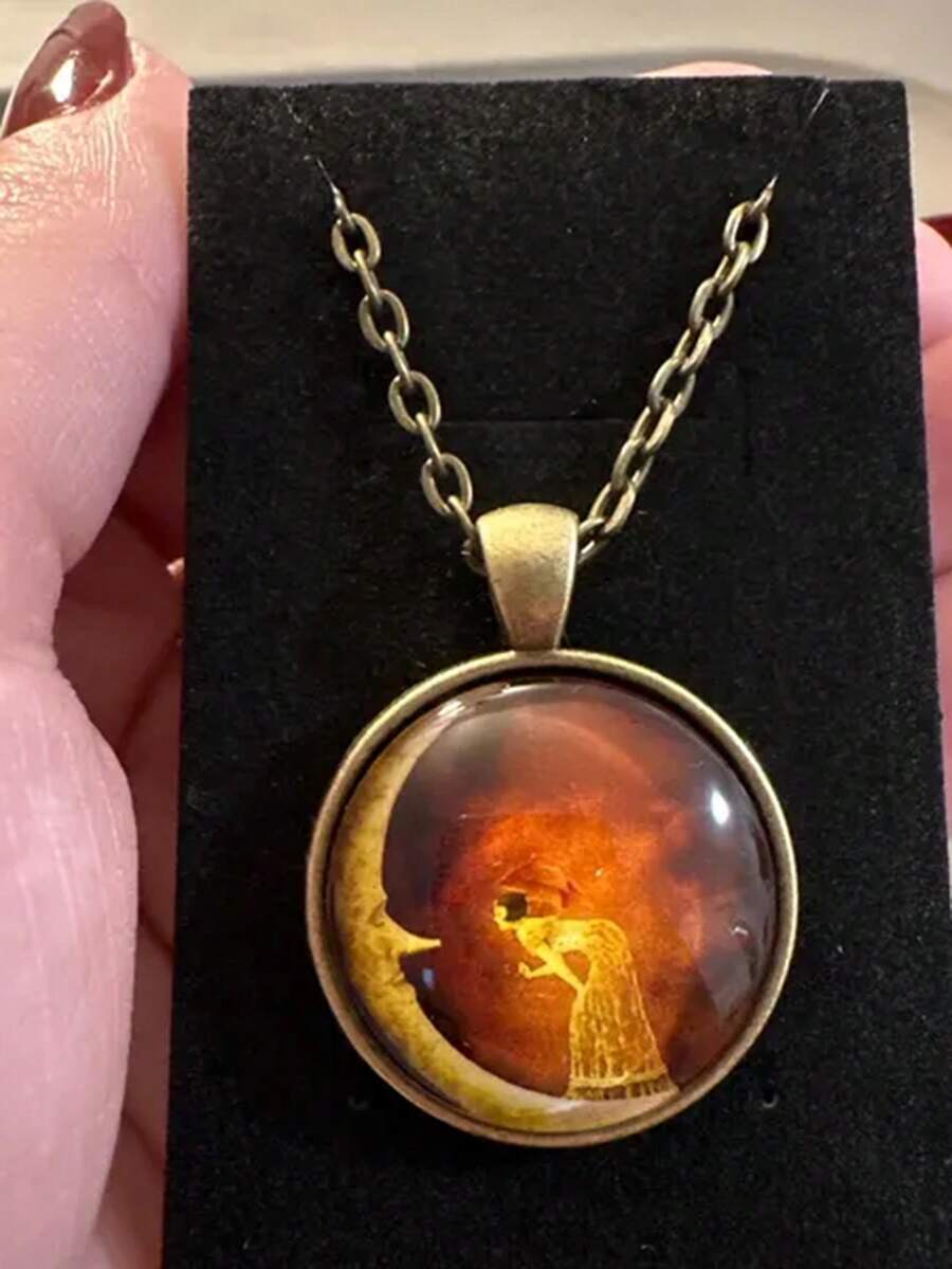 suteyi Mulher na Lua, Obra de  - Resin Art Necklace avaliação e preço