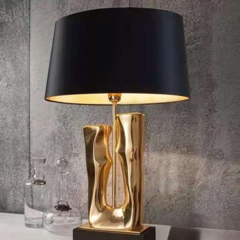 Luminária de Mesa de Metal Cri - Resin Art Floor Design avaliação e preço