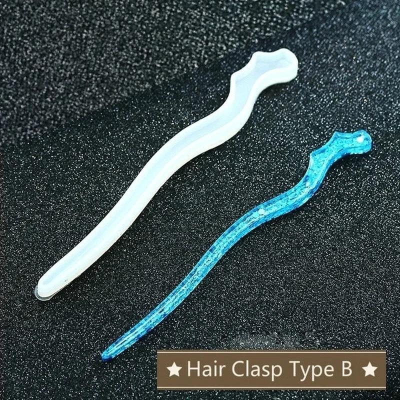 Novo transparente hairpin sili - Resin Art For Sale avaliação e preço