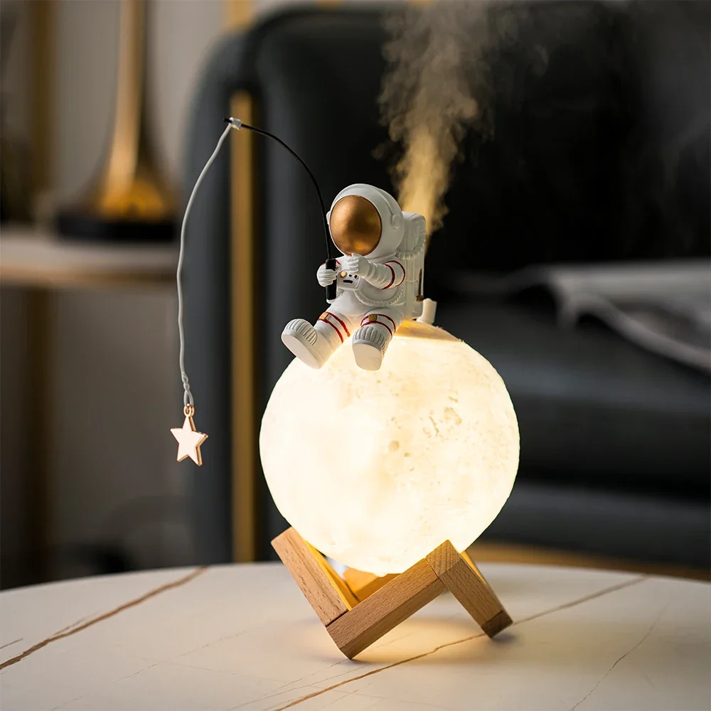 Nórdico Astronauta Pesca Estre - Resin Art On Wood avaliação e preço
