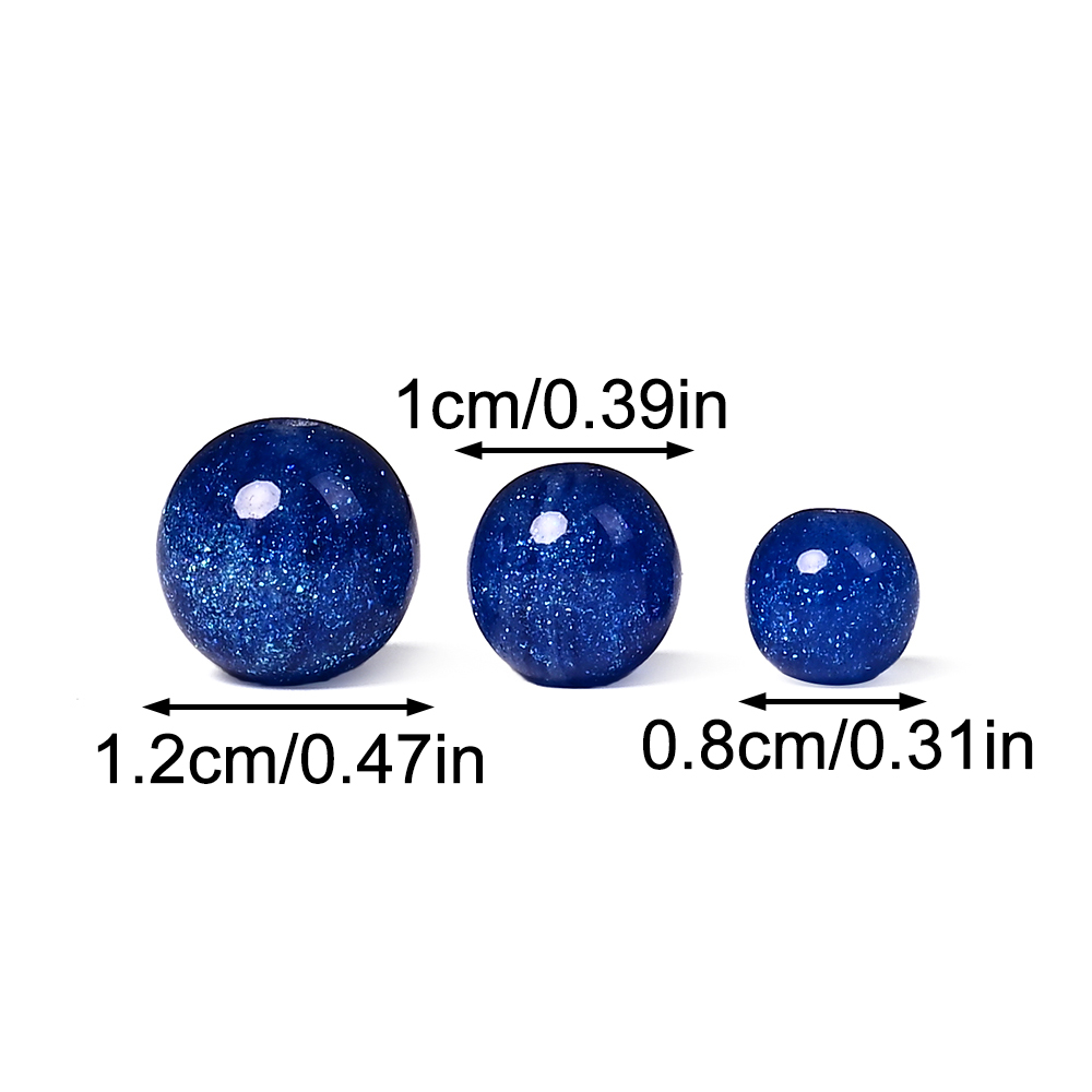 Contas Redondas de Resina com  - Resin Art Necklace avaliação e preço