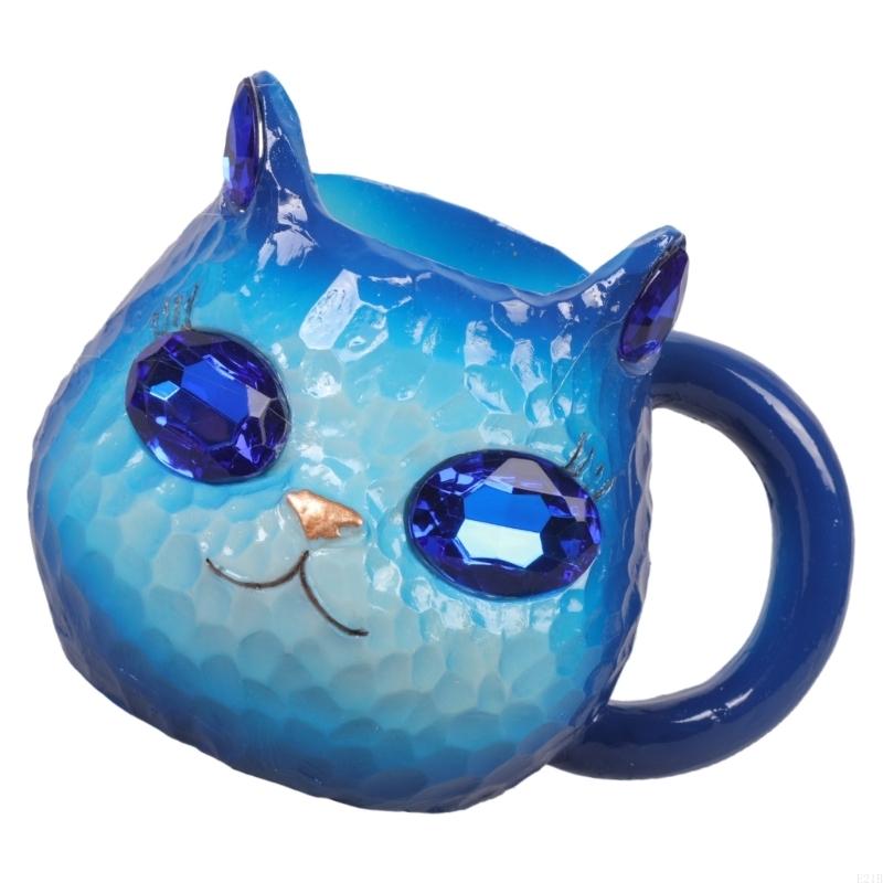 Estilo gatos rosto canecas res - Resin Art Geode avaliação e preço