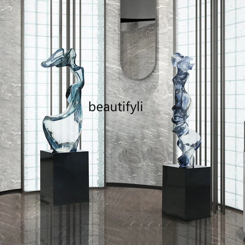 53 luz moderna luxo escultura  - Resin Art Floor avaliação e preço