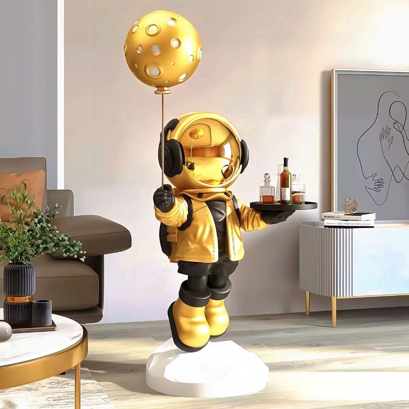 Grande criativo astronauta orn - Resin Art Stand avaliação e preço